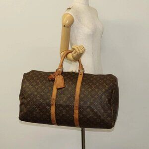 LOUIS VUITTON Monogram Keepall 50 Boston Bag